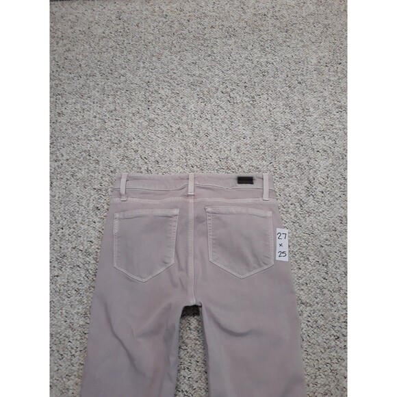 27 Paige Verdugo Crop Raw Hem Vintage Lavender Blooms Cottage Core - Picture 4 of 10